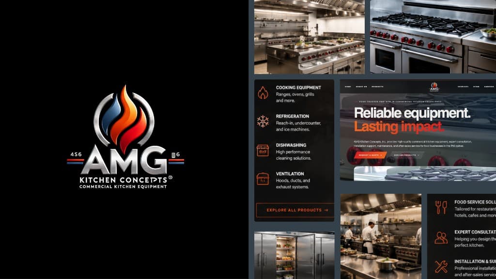 AMG Kitchen Concepts website homepage